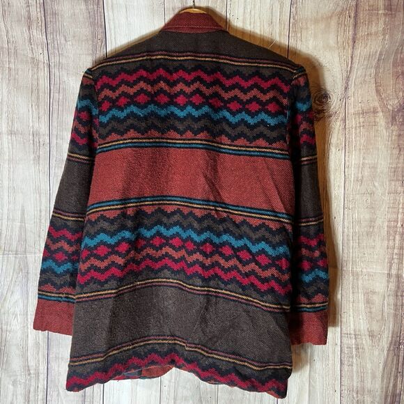 Index By Melrose Vtg Southwestern Blazer Jacket Size M Womens Lined One Button - Picture 4 of 6